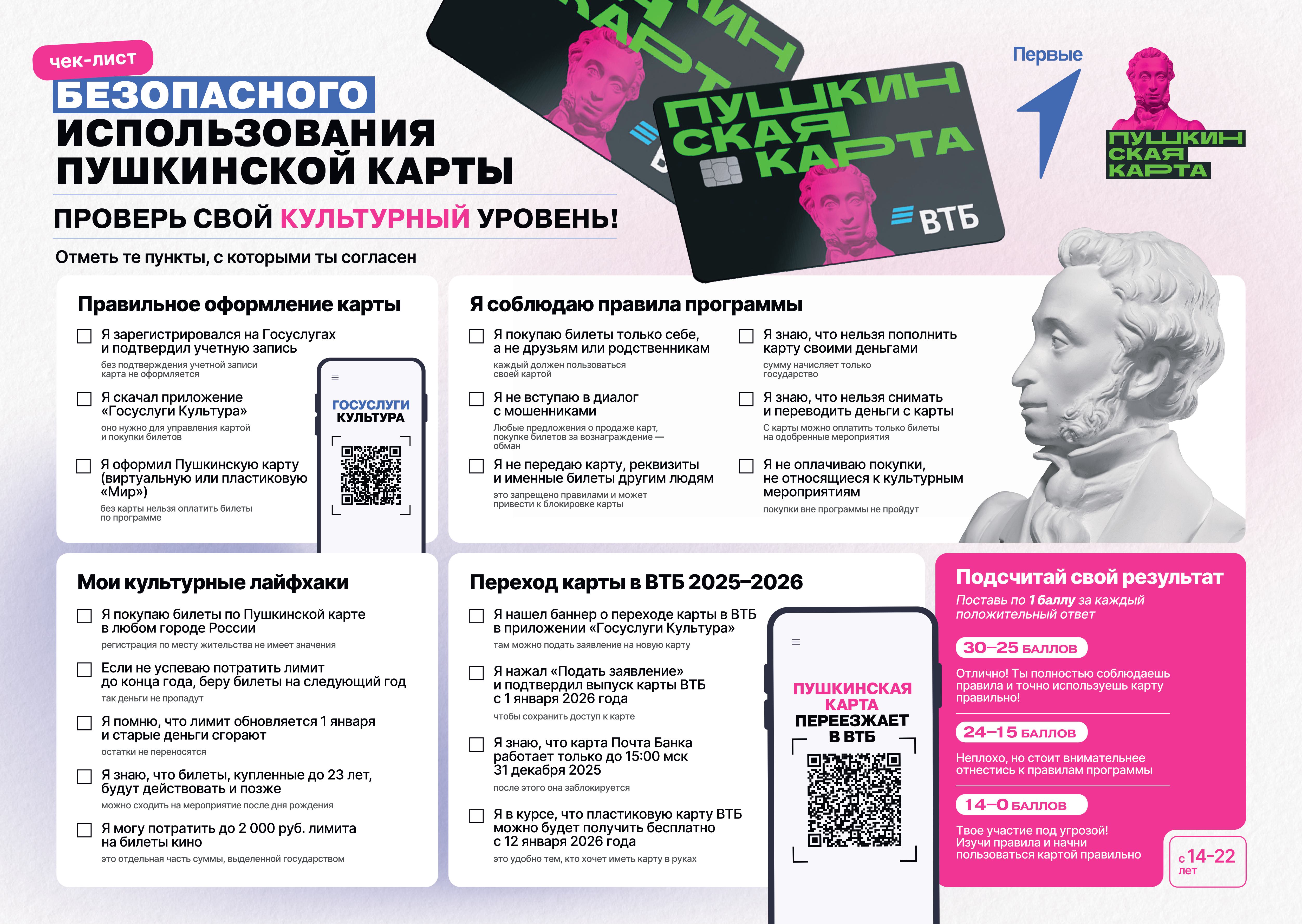 Для размещения чек лист